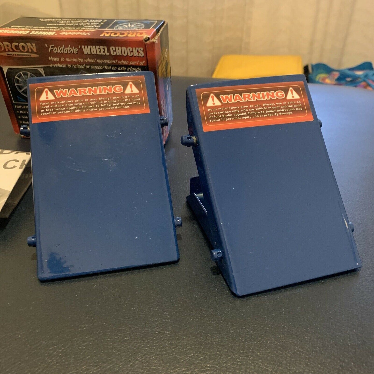 Orcon 2x Foldable Wheel Chocks