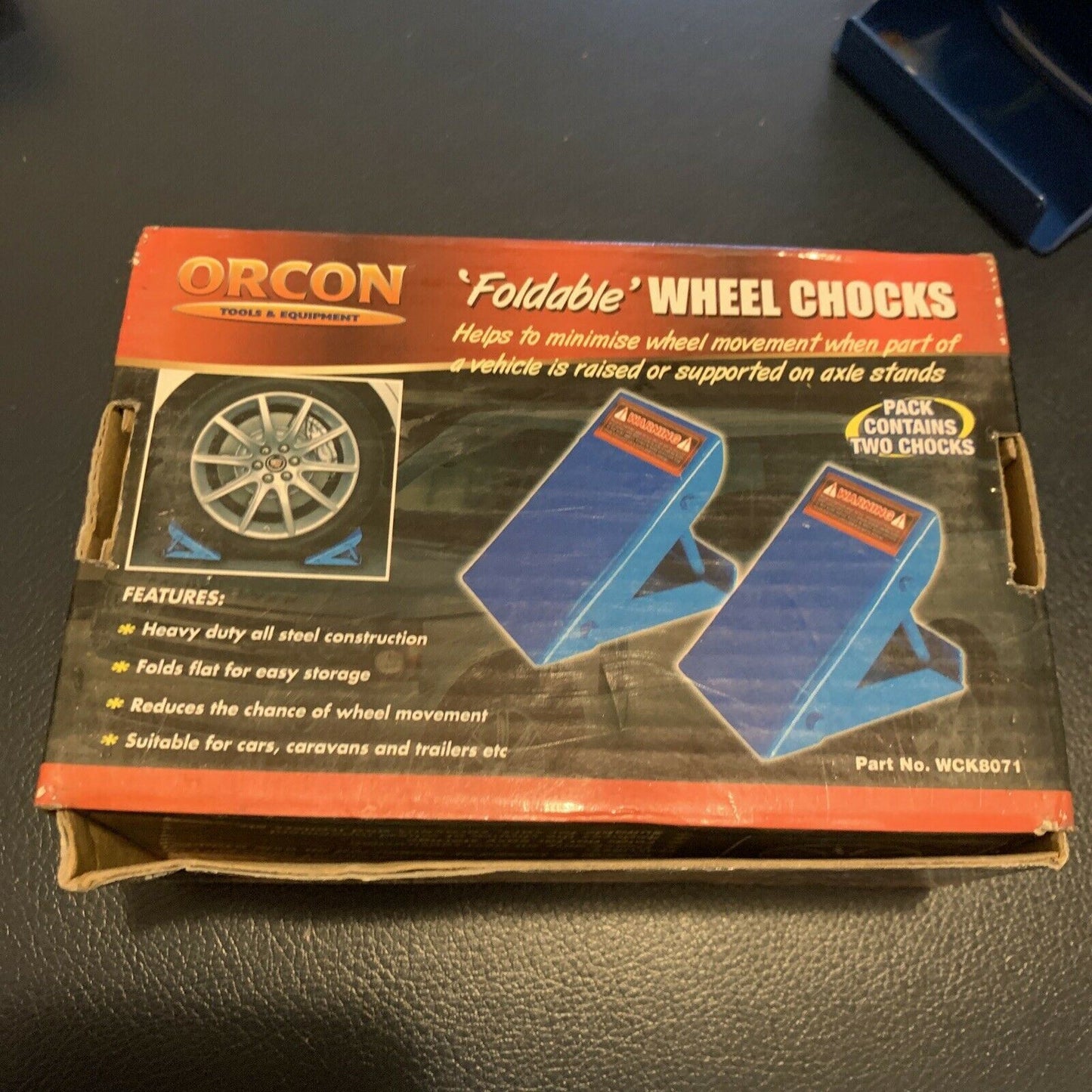Orcon 2x Foldable Wheel Chocks