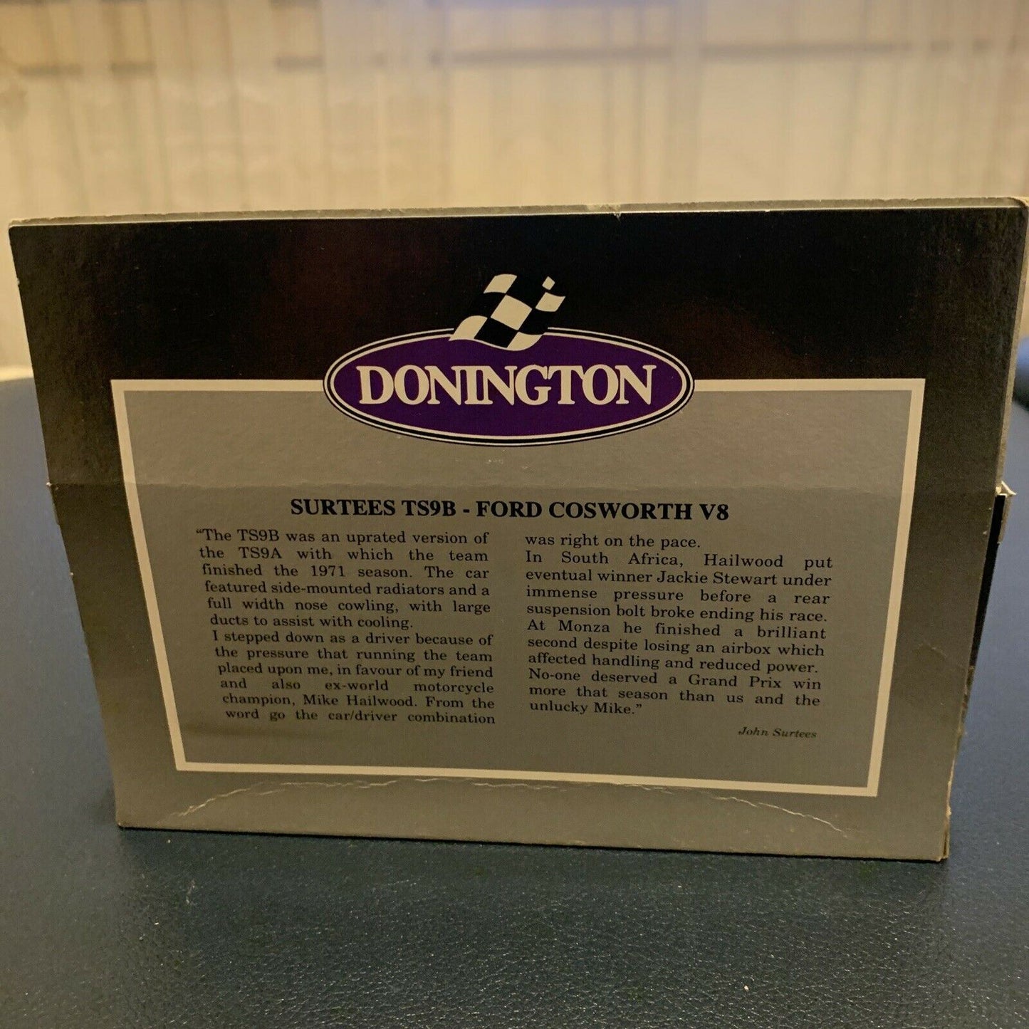 Donnington Collection Surtees 97378 TS9B Ford Cosworth V8 Diecast Model Car 1:43