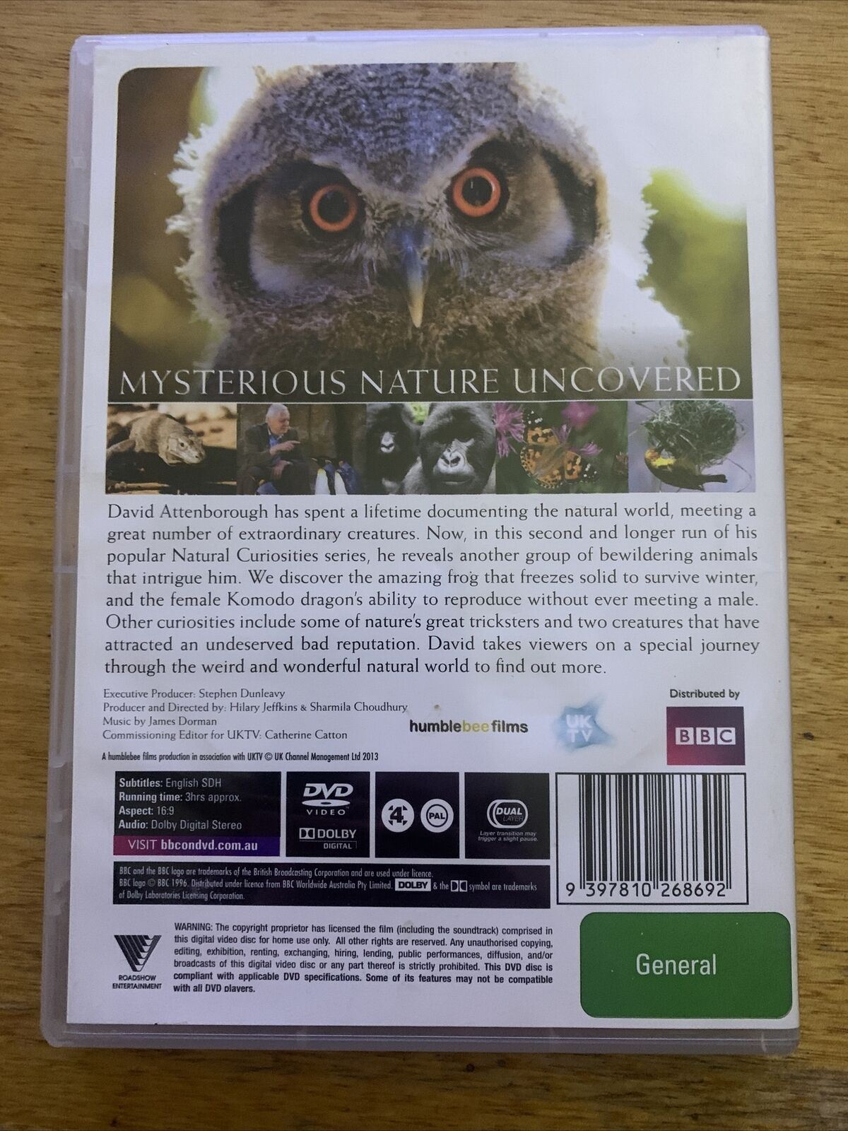 David Attenborough's Natural Curiosities : Series 2 (DVD, 2014) Region 4