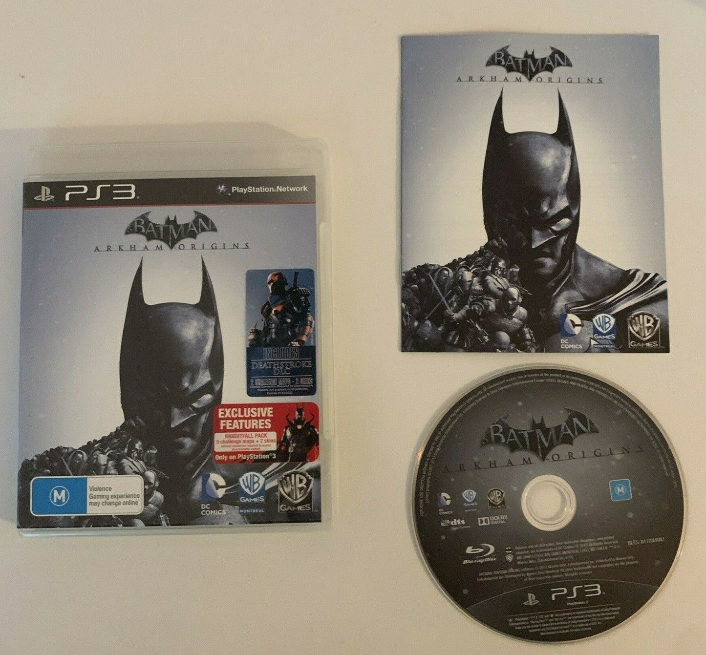 Batman Arkham Origins - Sony Playstation 3 PS3 & Manual