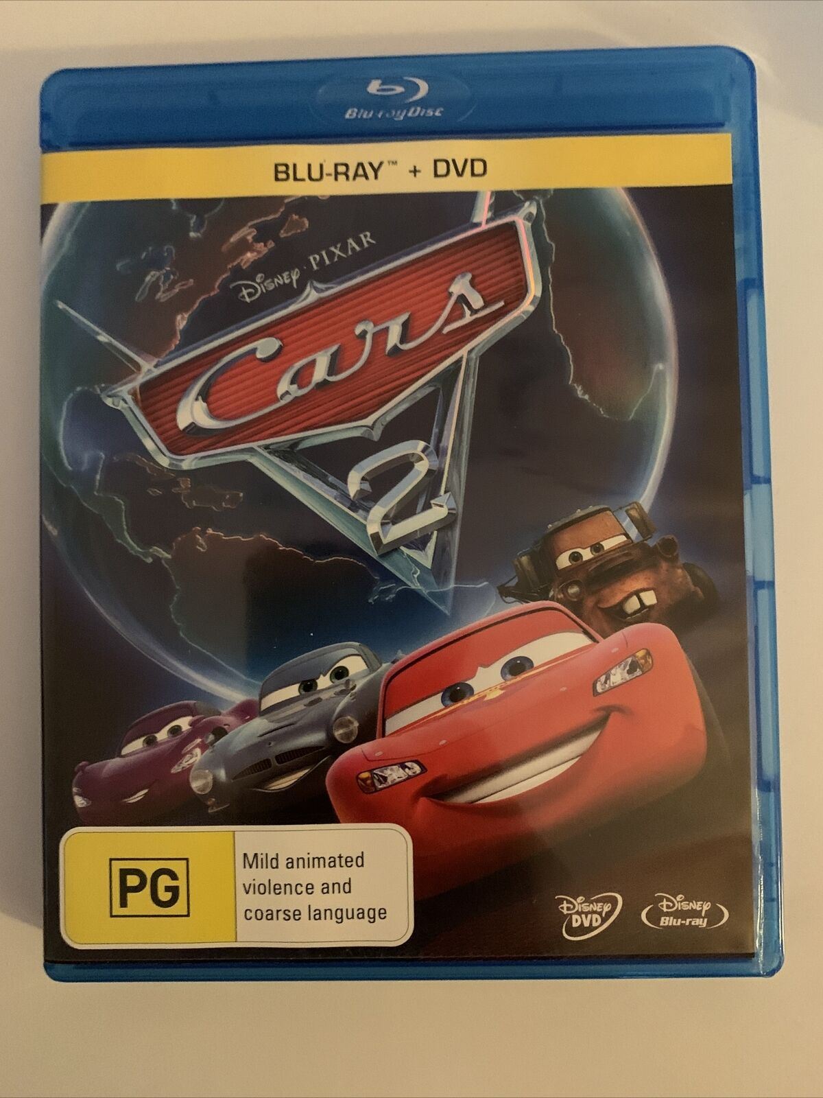 Disney Pixar Cars 1 & 2 (Blu-ray, 2012) Owen Wilson, Bonnie Hunt, Paul Newman