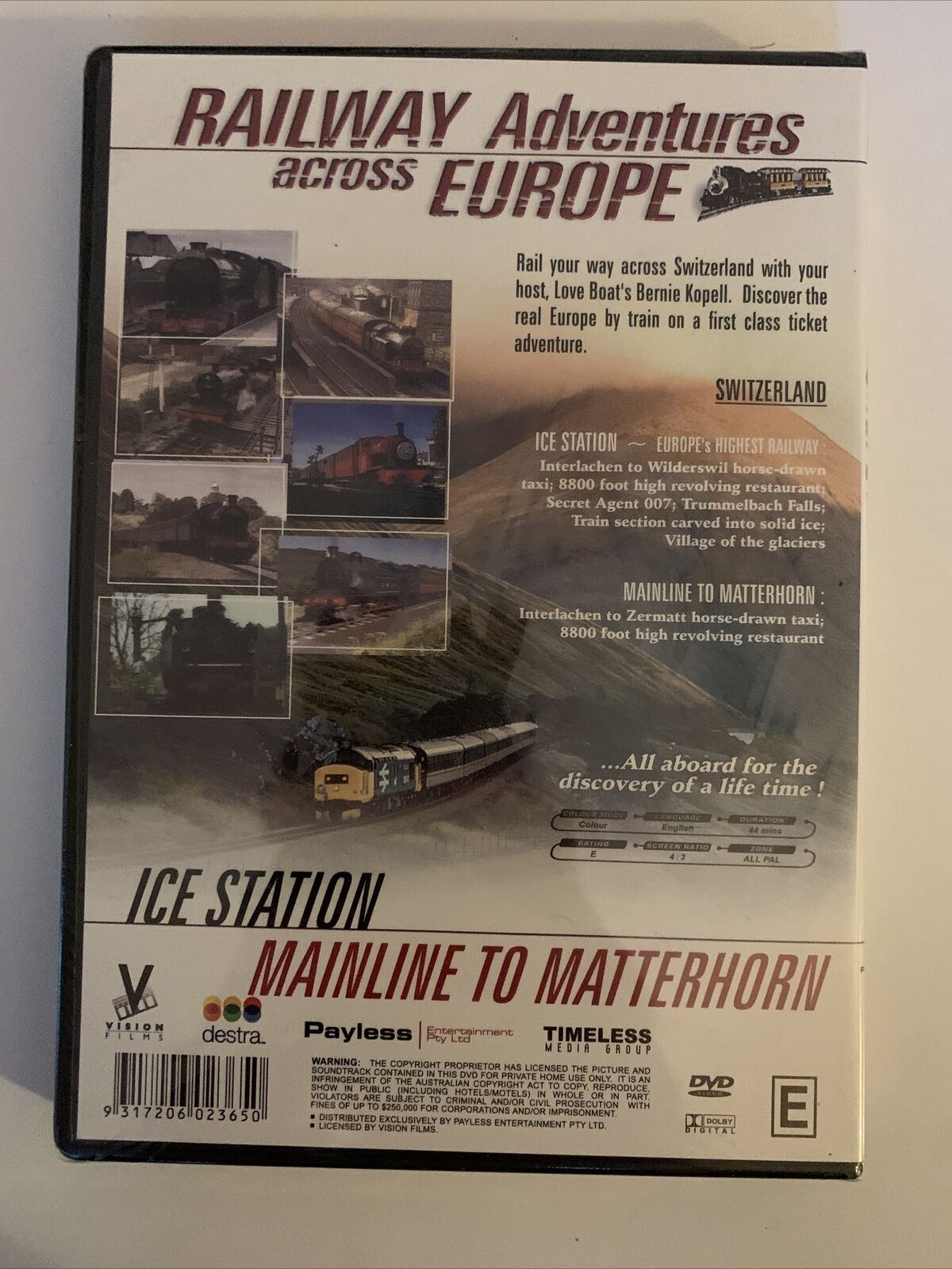 NEW Railway Adventures Across Europe - Ice Station & Mainline To Matterhorn DVD