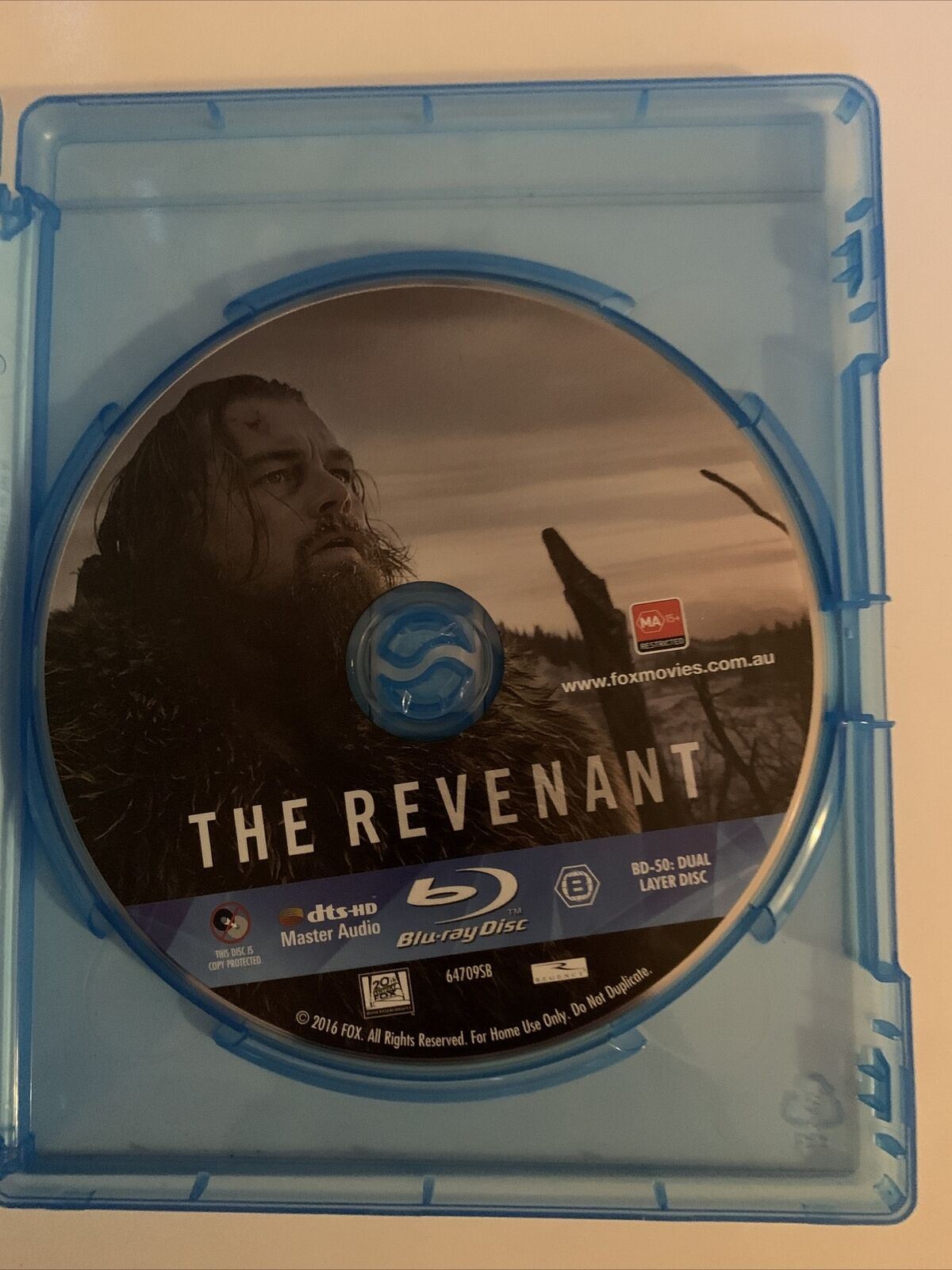 The Revenant (Blu-ray, 2015) Leonardo DiCaprio, Tom Hardy. Region B