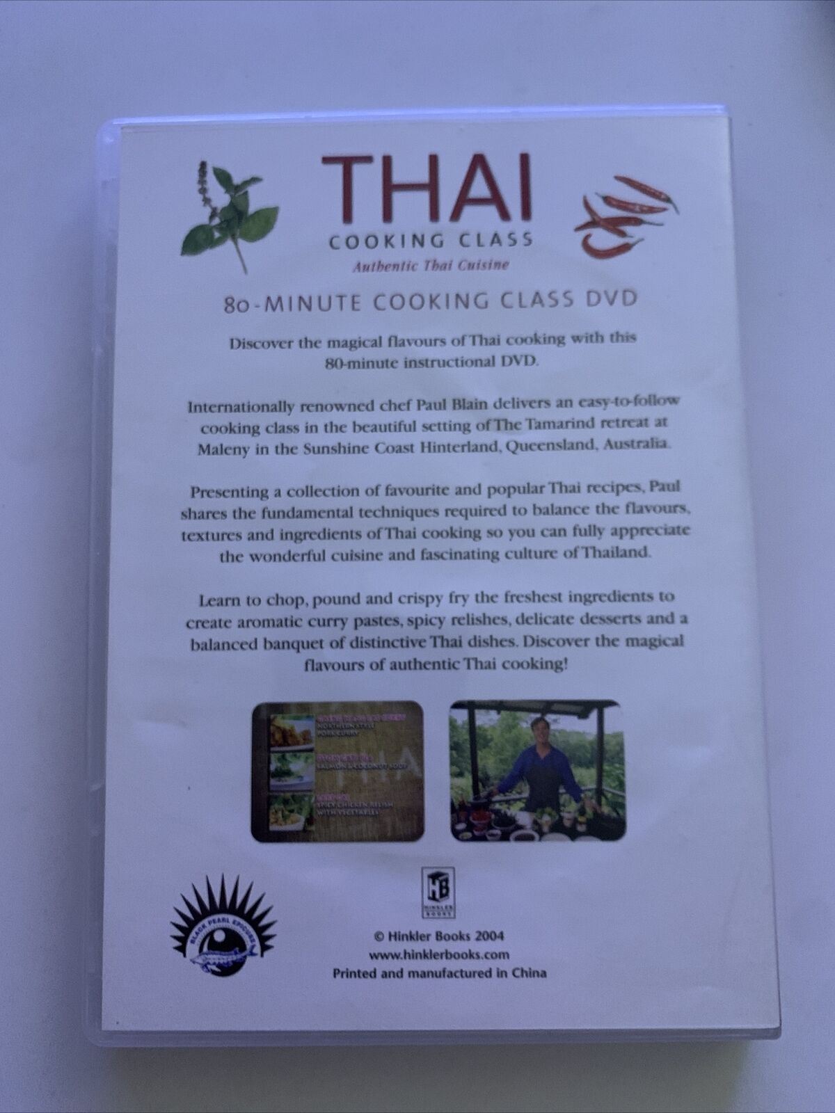 Paul Blain - Thai Cooking Class - DVD (Hinkler 2004) Authentic Thai Cuisine