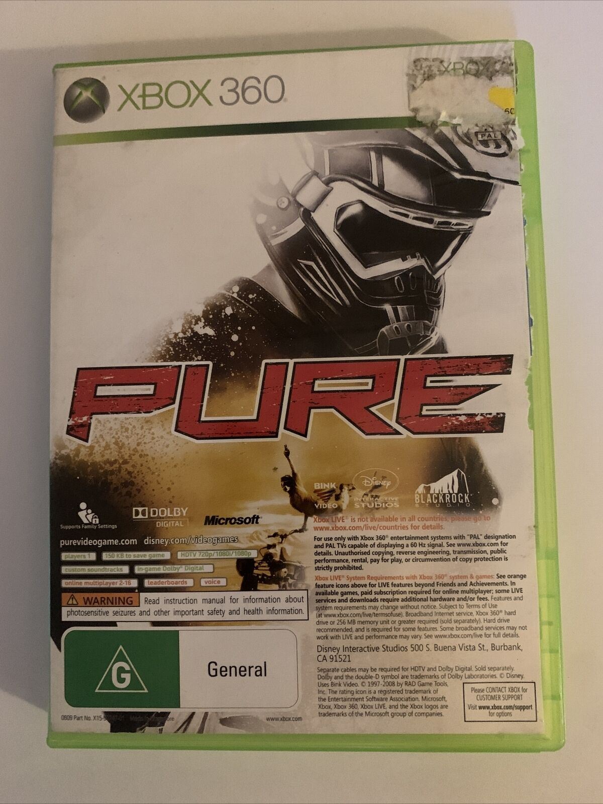 Pure - Microsoft Xbox 360 PAL Game