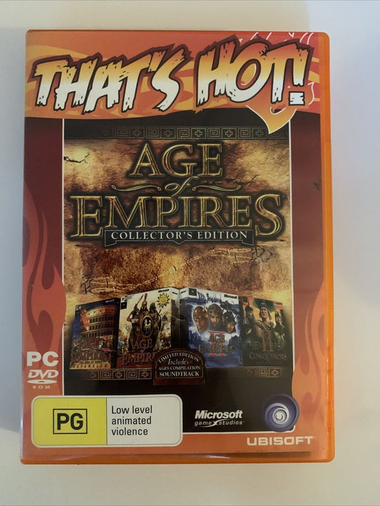 Age Of Empires Collectors Edition - PC Game - Age of Empires 1,2, Rome & Conquer