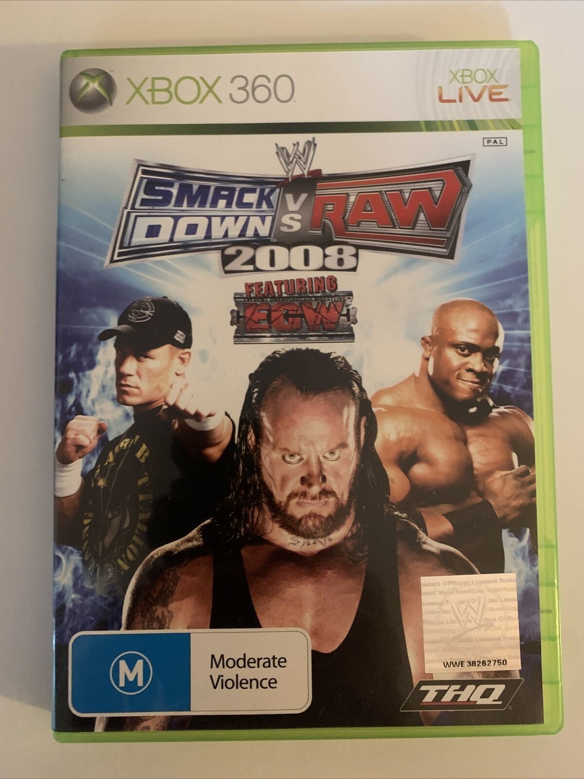 SmackDown Vs Raw 2008 - Microsoft Xbox 360 Game PAL