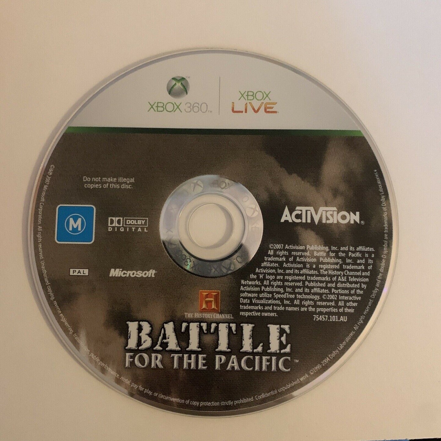 History Channel: Battle for the Pacific - Microsoft Xbox 360 PAL Game