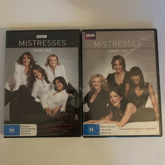 *New Sealed* Mistresses : Series 1 & 2 (DVD, 4-Disc Set) Region 4