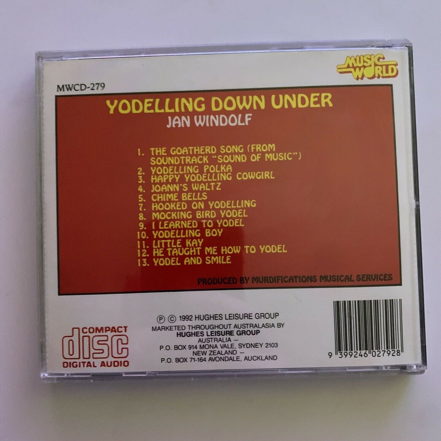 Jan Windolf ‎– Yodelling Down Under (CD, 1992)