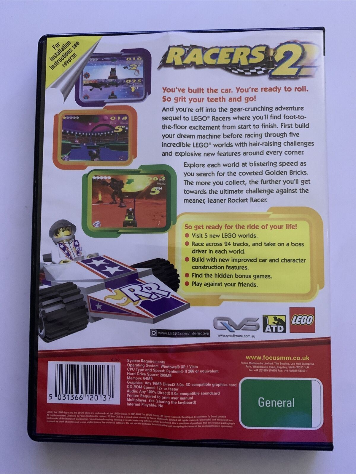 Lego Racers 2cd Roms LEGO Racers 2 - PC CD-ROM Game – Retro Unit