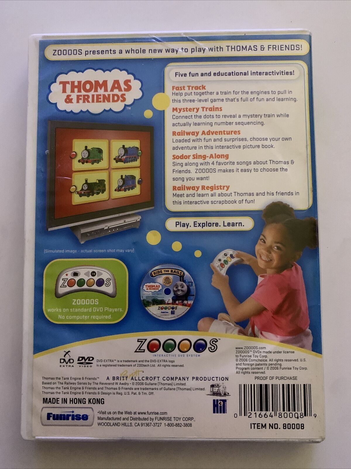 Thomas & Friends Ride The Rails - Interactive DVD ZOOOOS