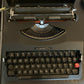 Vintage Chevron Deluxe Typewriter with Case - Portable Typewriter