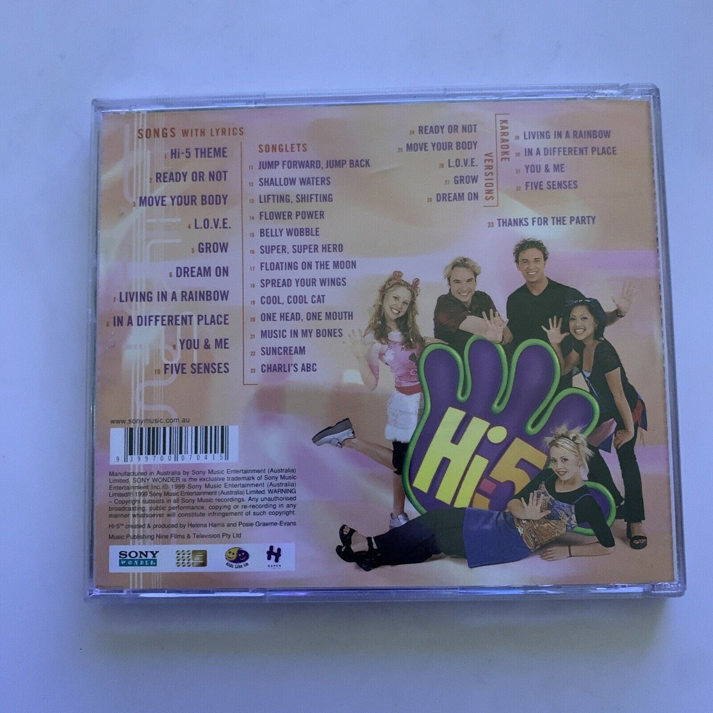 Jump and Jive With Hi-5 by Hi-5 (CD, 1999, Sony Music)