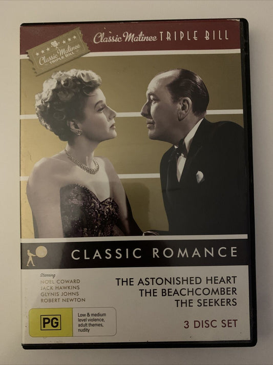 Classic Romance: The Seekers, The Beachcomber, The Astonished Heart (DVD) 3-Disc