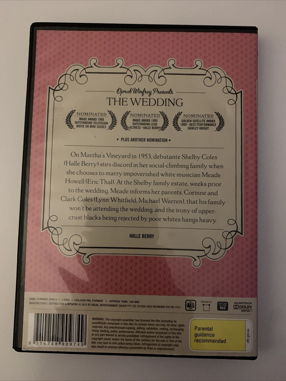 The Wedding (DVD, 1998) Halle Berry, Eric Thal, Lynn Whitfield. All Regions