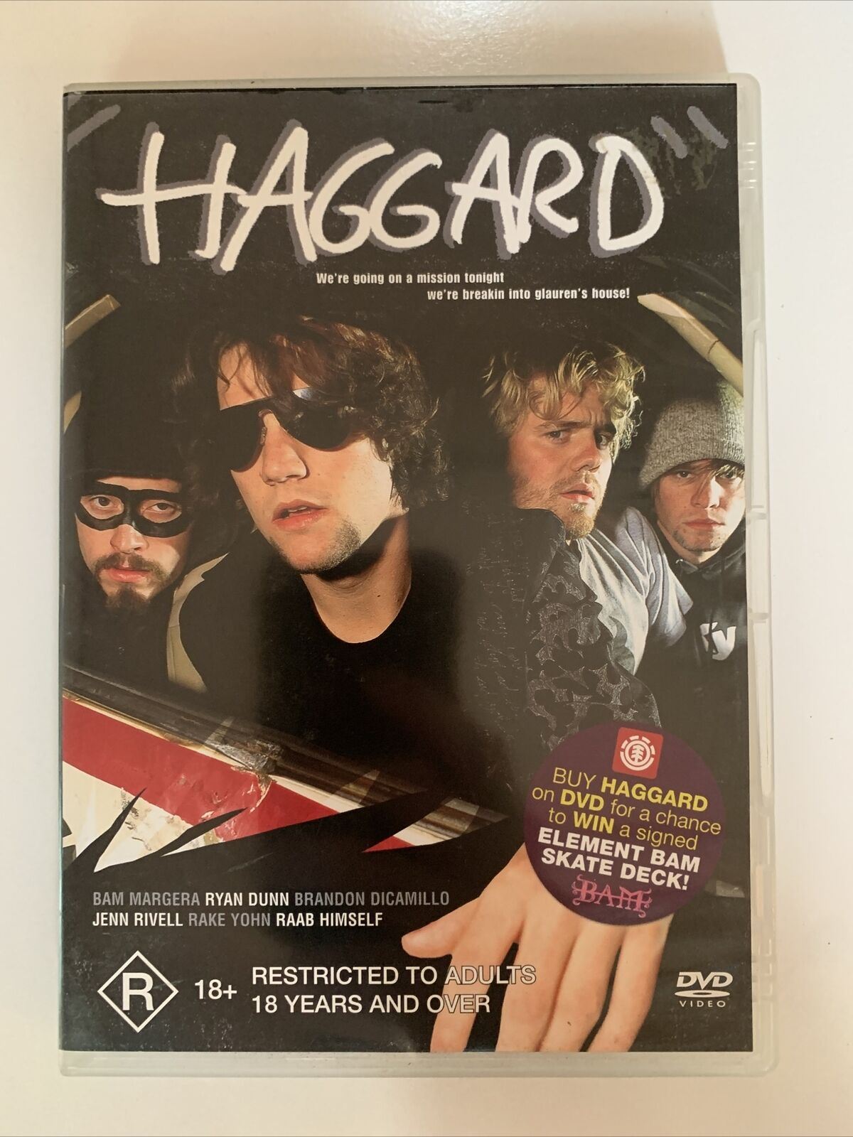 Haggard (DVD, 2003) Ryan Dunn, Bam Margera, Brandon DiCamillo. All Regions