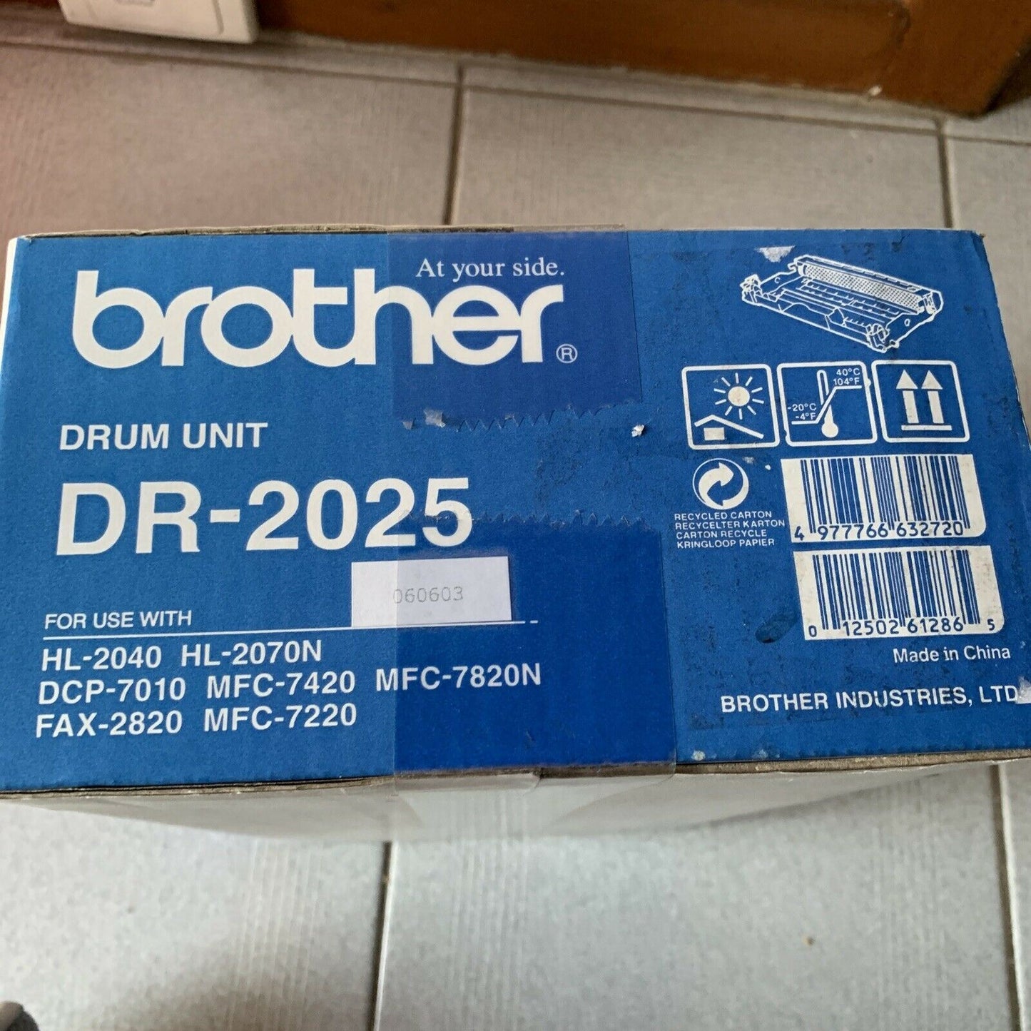 Genuine Brother DR-2025 Drum Unit - 12000 Pages HL-2040, HL-2070, MFC-7220