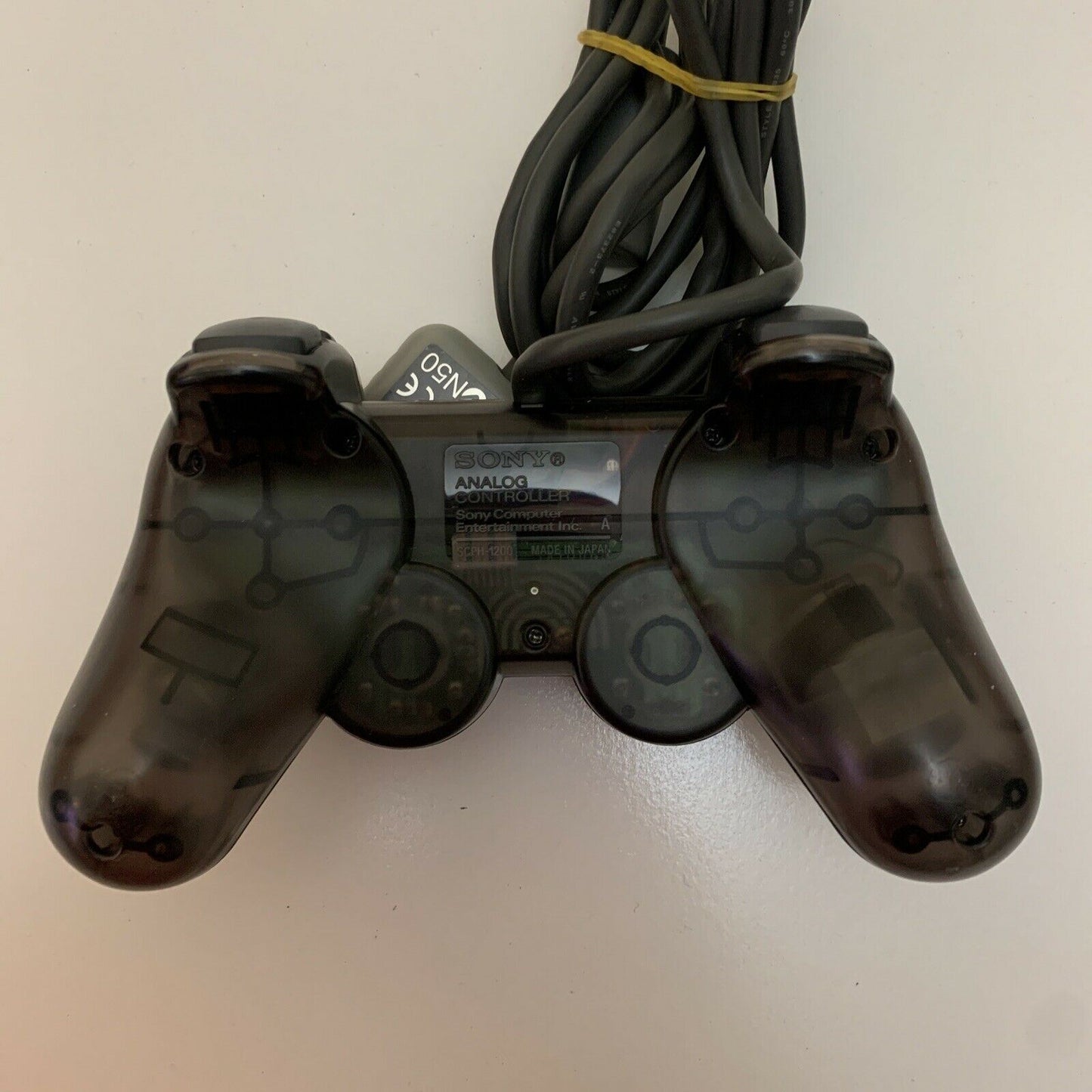 Genuine Sony PlayStation 2 Controller Dual Shock PS2 Transparent Clear Black