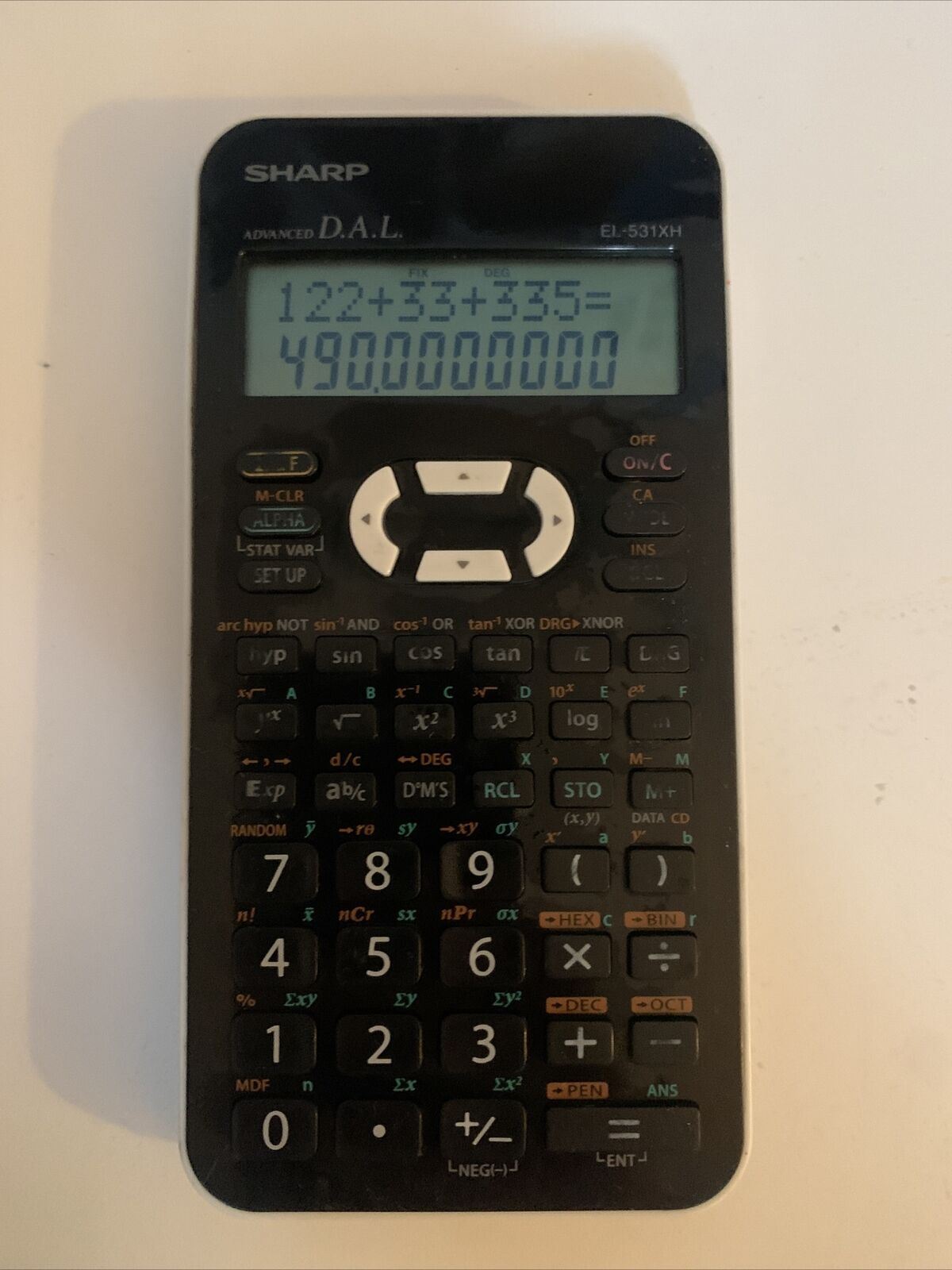 Sharp Scientific Calculator EL-531TH Black