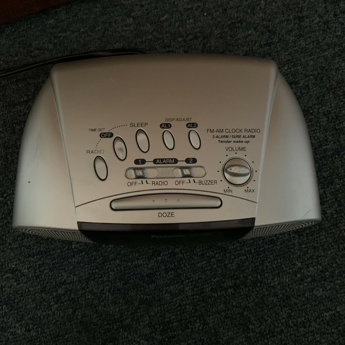 Vintage Panasonic RC-7290 Dual Alarm Clock AM/FM Radio