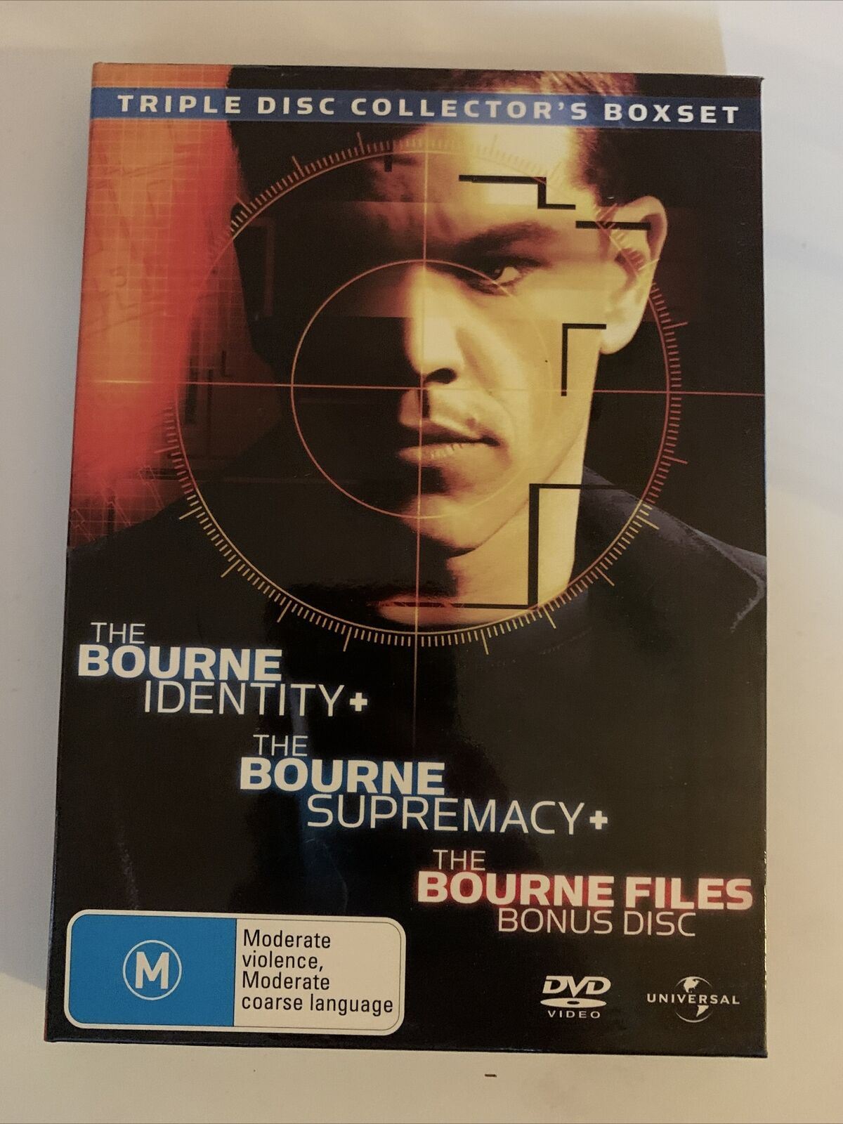 The Bourne Identity + Supremacy + Bourne Files 3 Disc Collector’s DVD Region 4&2