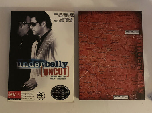 Underbelly - Uncut Edition (DVD, 2008, 4-Disc Set) Region 4