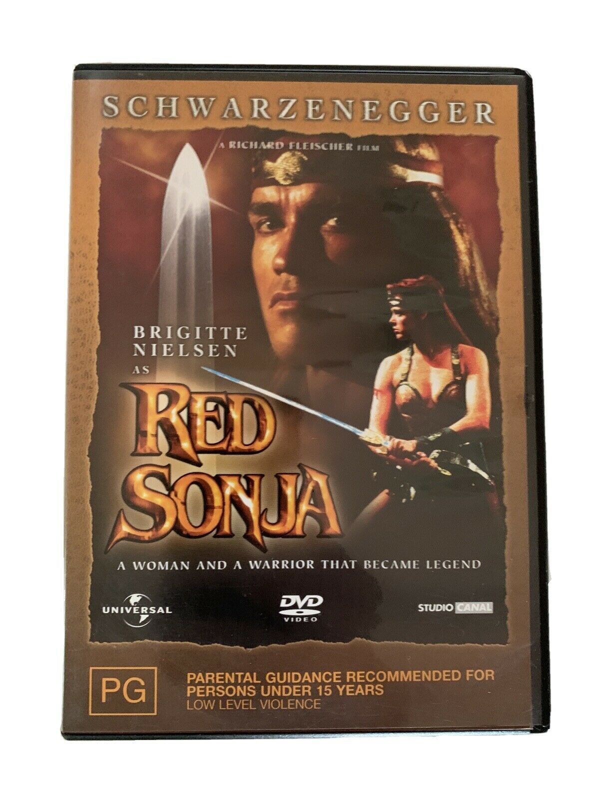 Red Sonja (DVD, 1985) Arnold Schwarzenegger, Brigitte Nielsen. Region 4&2