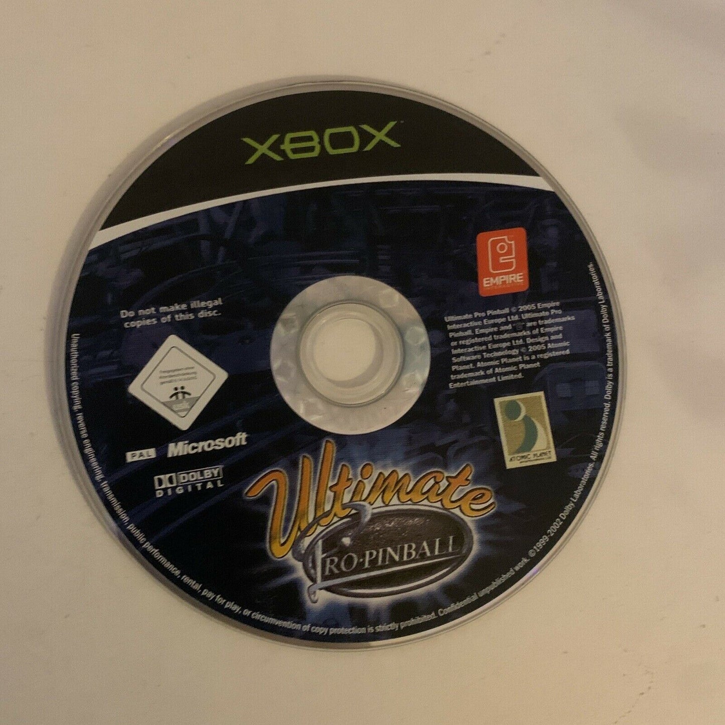 Ultimate Pro-Pinball - Microsoft Xbox Original PAL Game