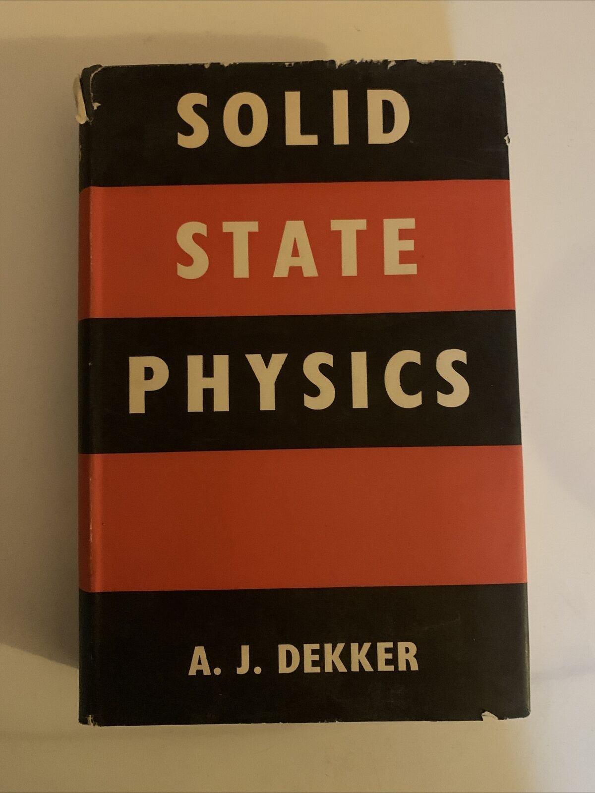 Solid State Physics by AJ Dekker 1964 Hardcover