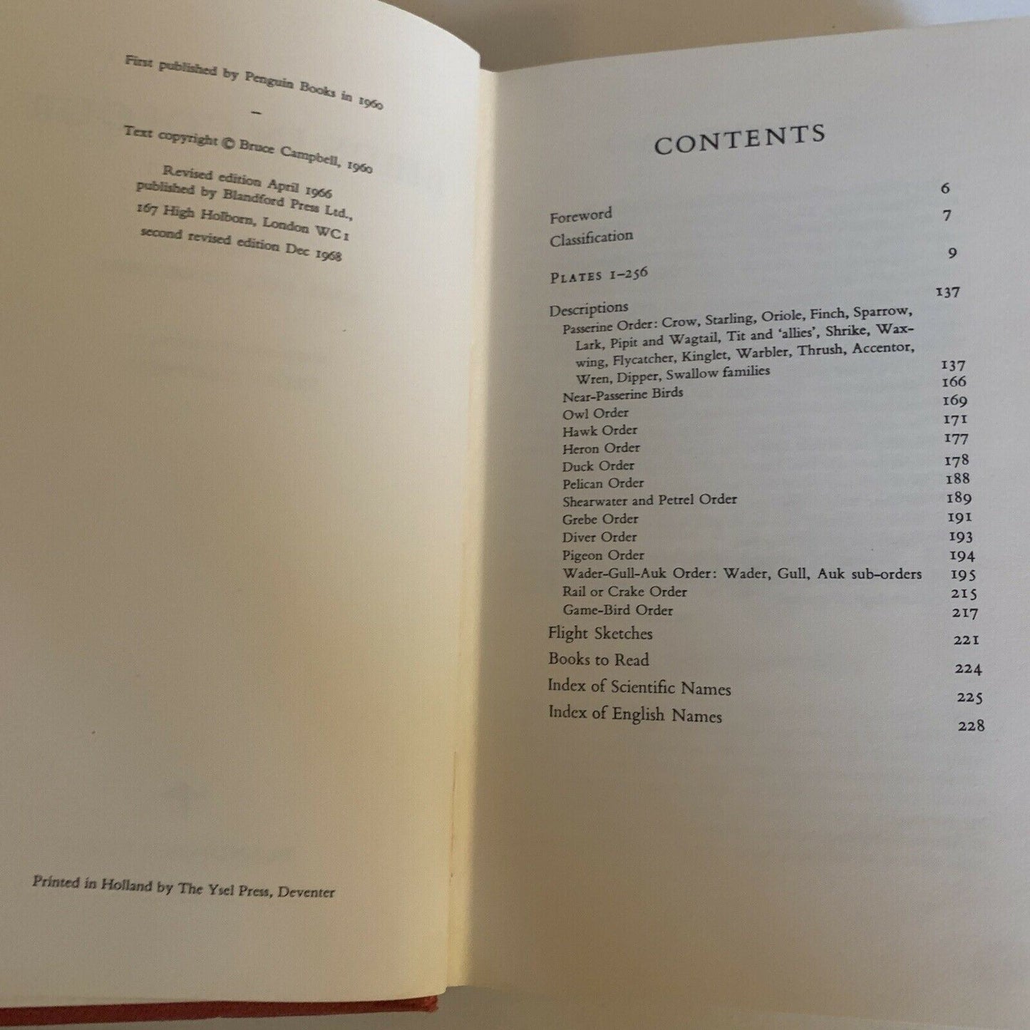 Birds In Colour by Bruce Campbell - Hardcover 1968