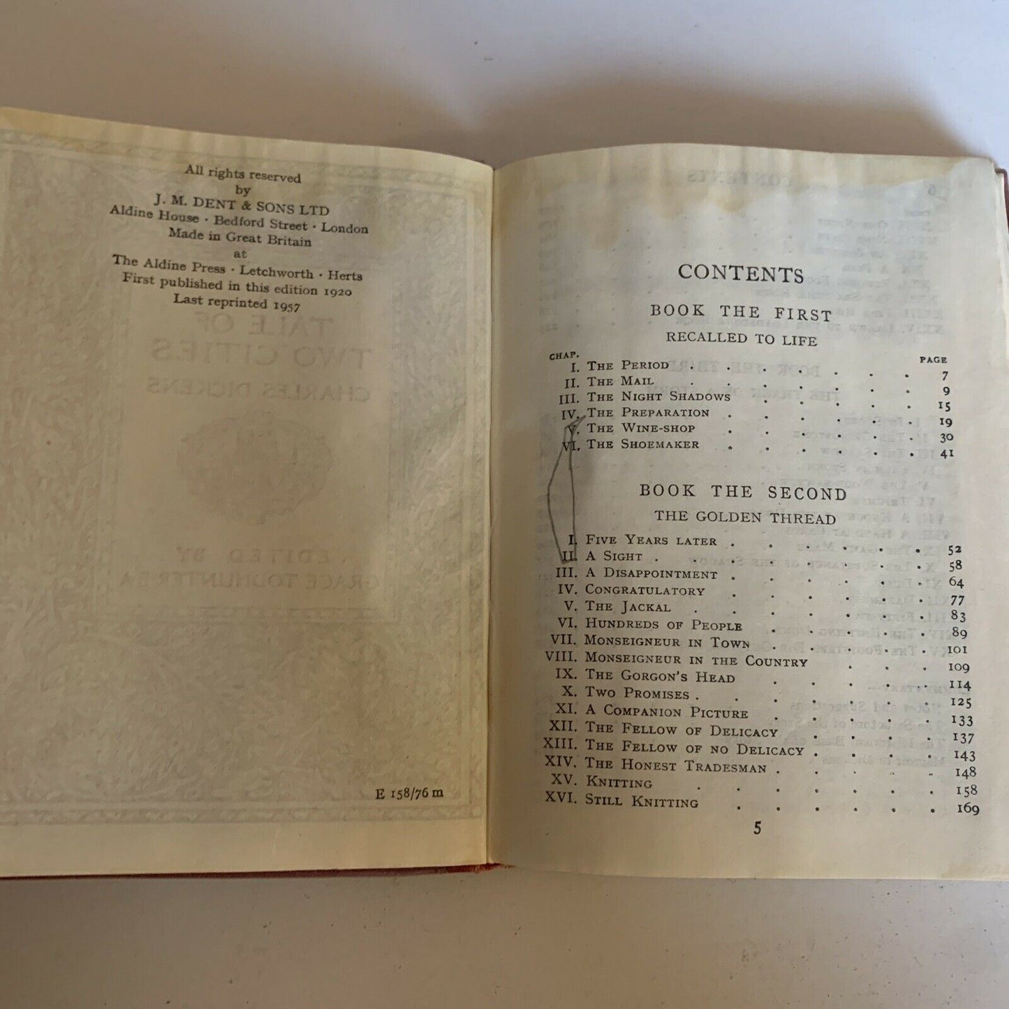 The Tale Of Two Cities by Charles Dickens 1957 Hardcover