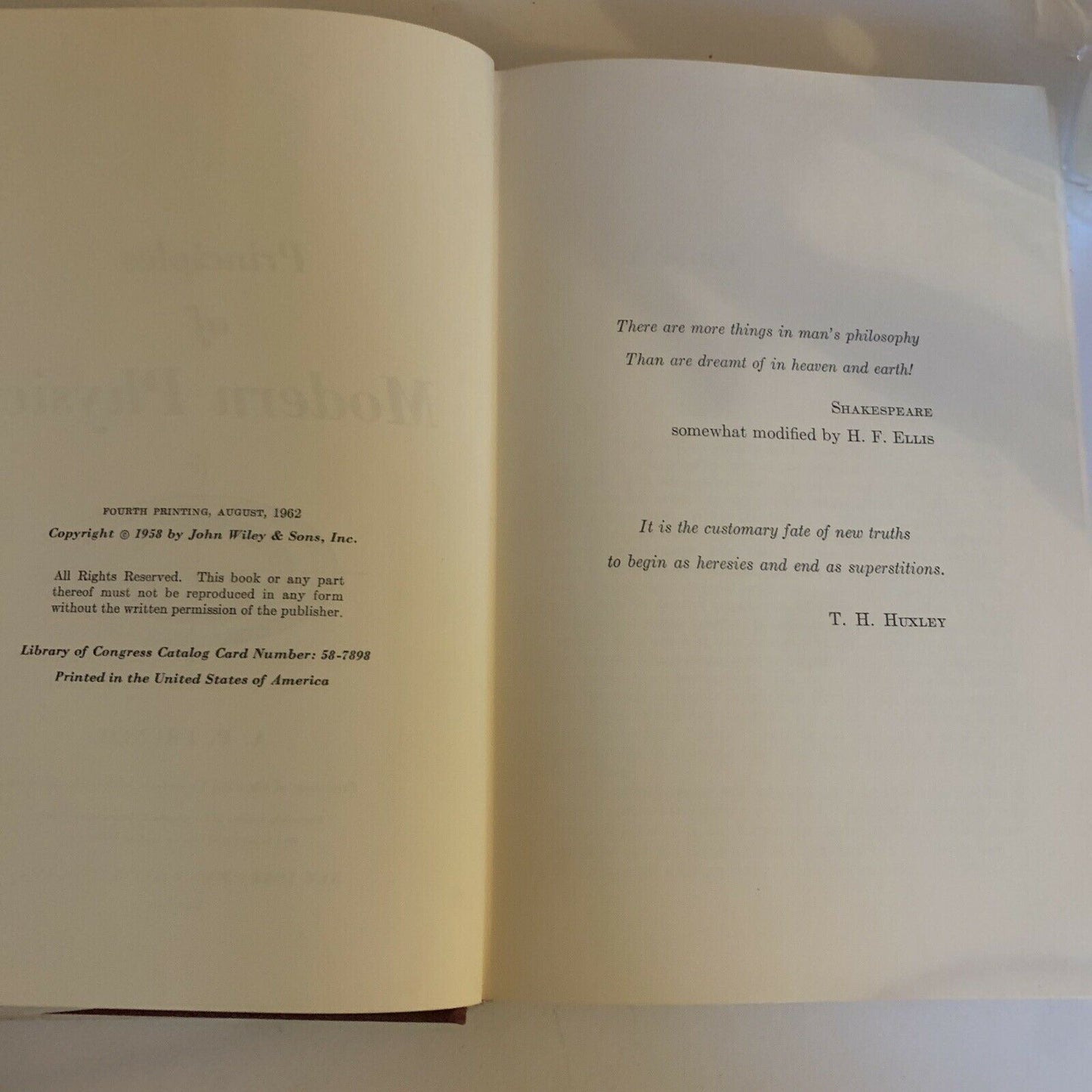 French Principles of Modern Physics by A. P. French - Hardcover 1962
