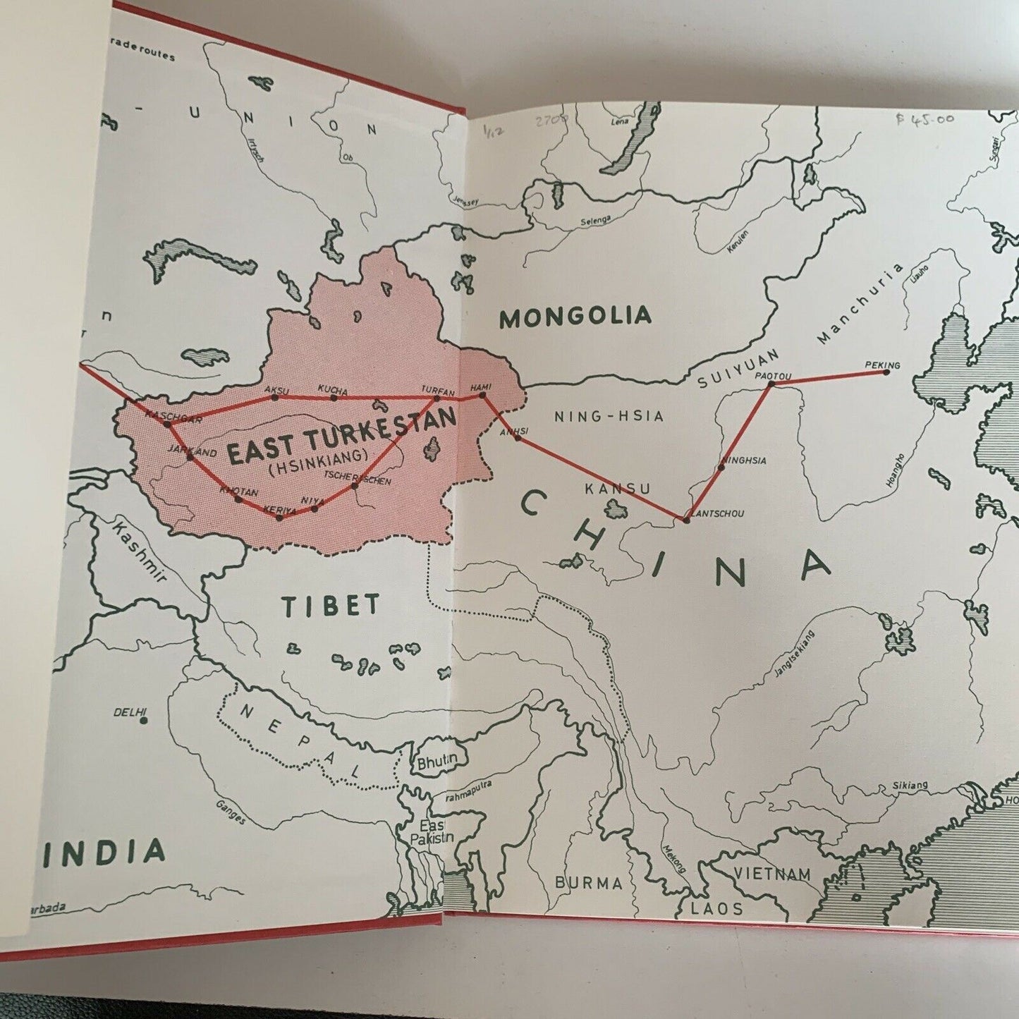 Carpets From Eastern Turkestan by Hans Bidder - Hardcover 1979