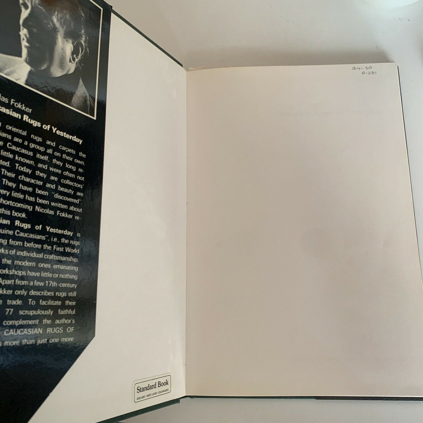 Caucasian Rugs Of Yesterday: Authoritative Guide by Nicholas Fokker 1st Ed 1979