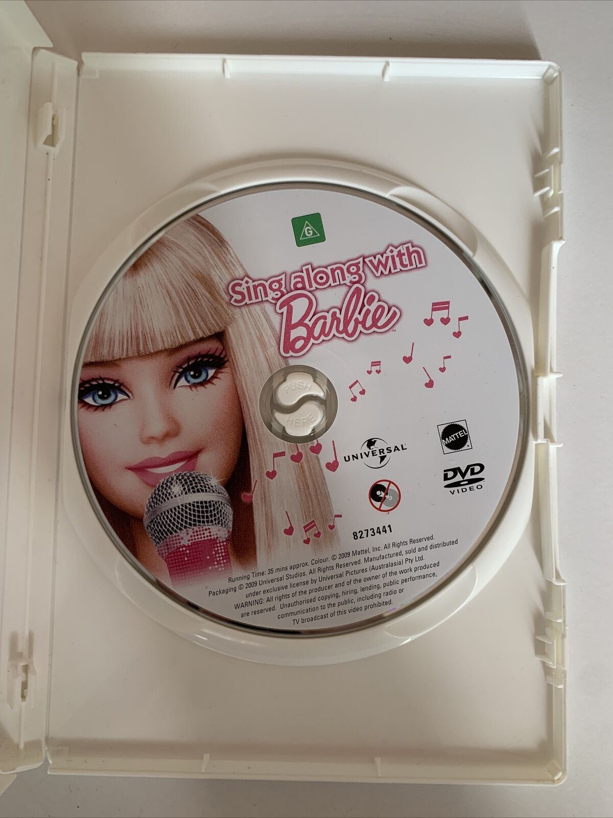 Sing Along With Barbie DVD Region 4 2 Retro Unit