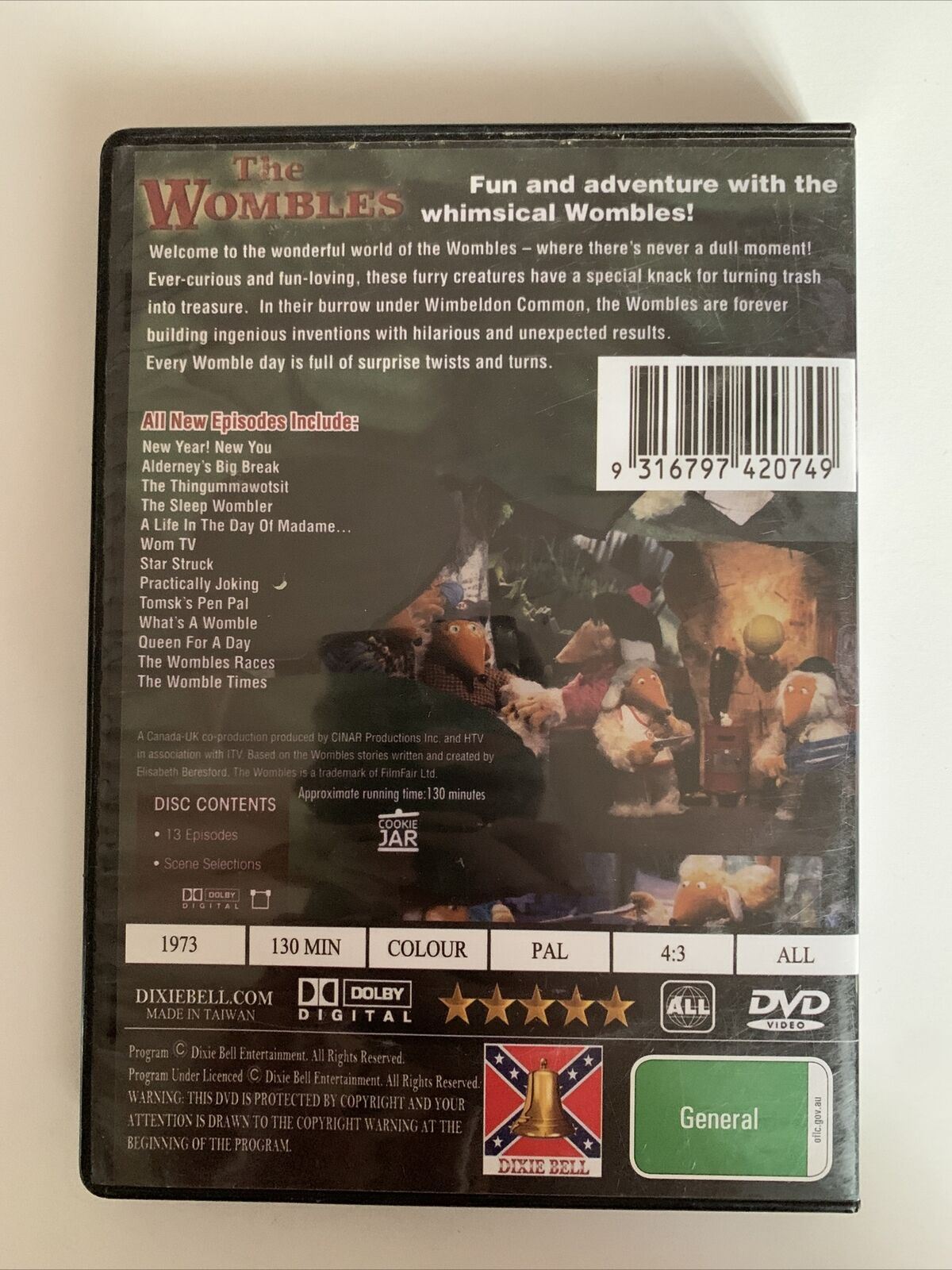 The Wombles : Volume 1 (DVD, 2004) All Regions