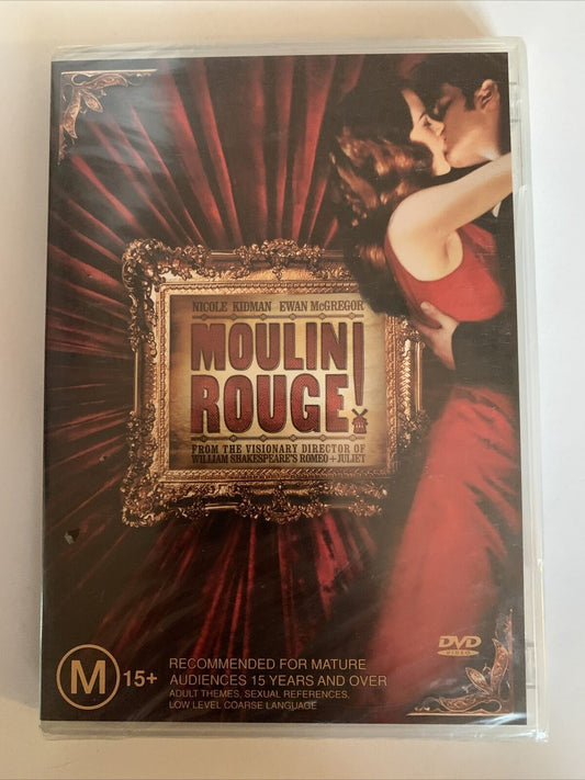 *New Sealed* Moulin Rouge (DVD, 2001) Nicole Kidman, Ewan McGregor. Region 4