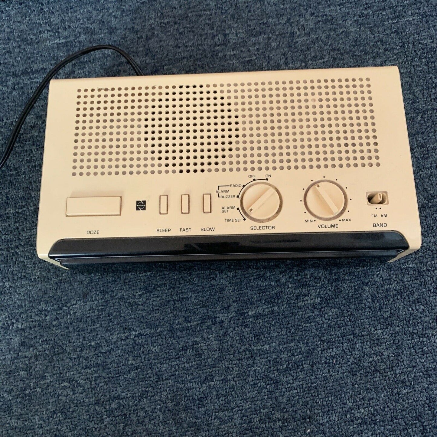 Vintage National Panasonic RC-6110BA Alarm Clock Radio Made In Japan