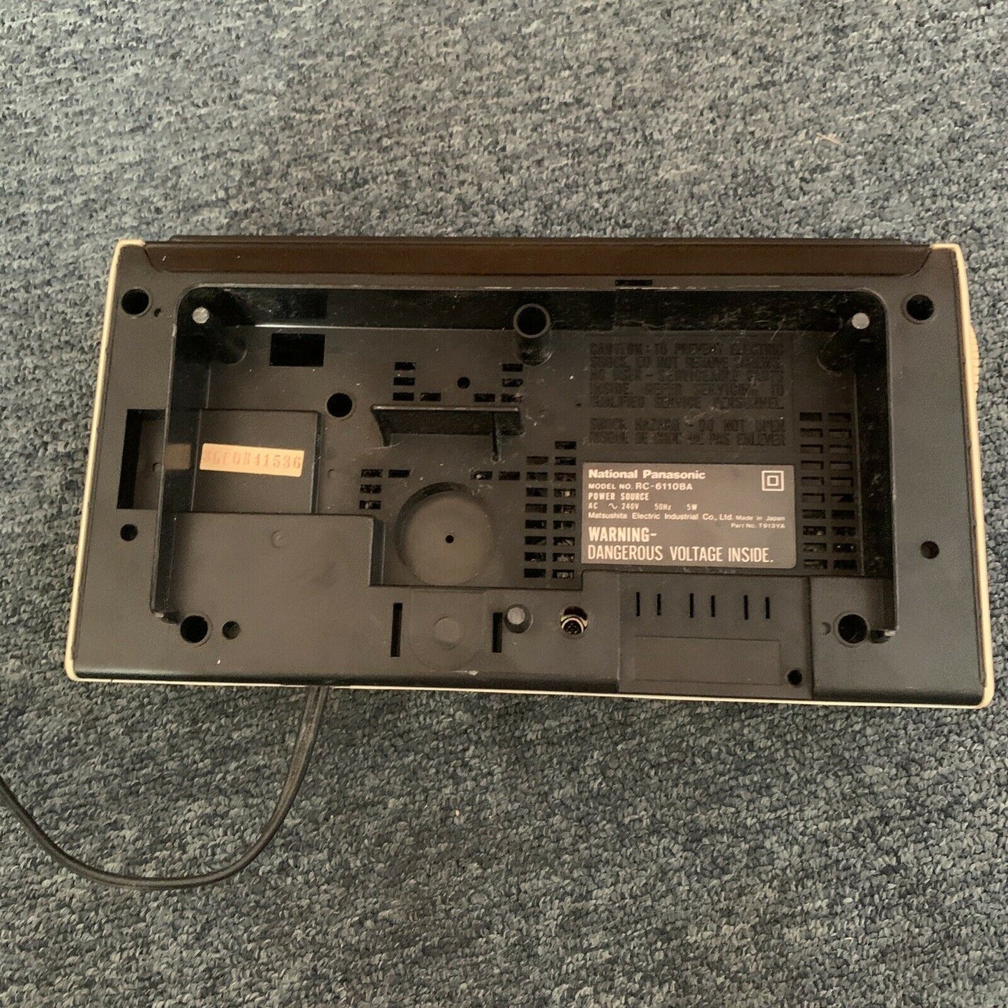 Vintage National Panasonic RC-6110BA Alarm Clock Radio Made In Japan
