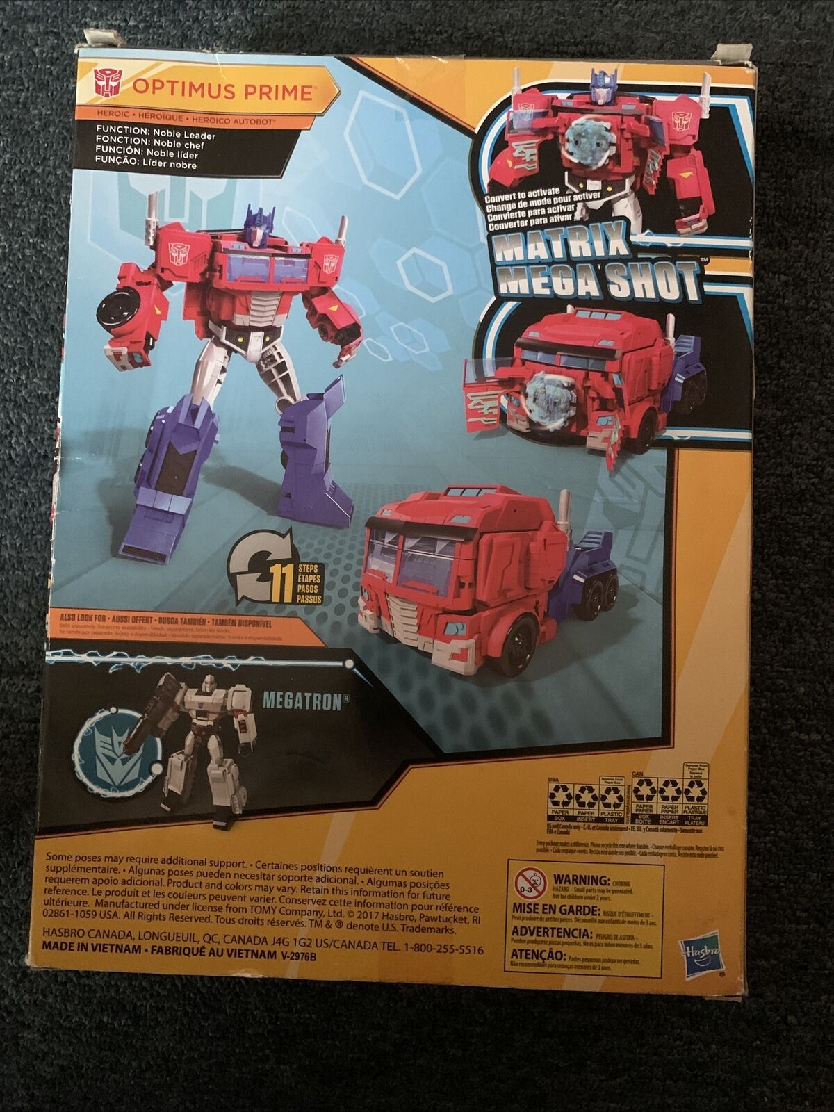 Transformers Cyberverse Ultimate Class Optimus Prime Hasbro 2017