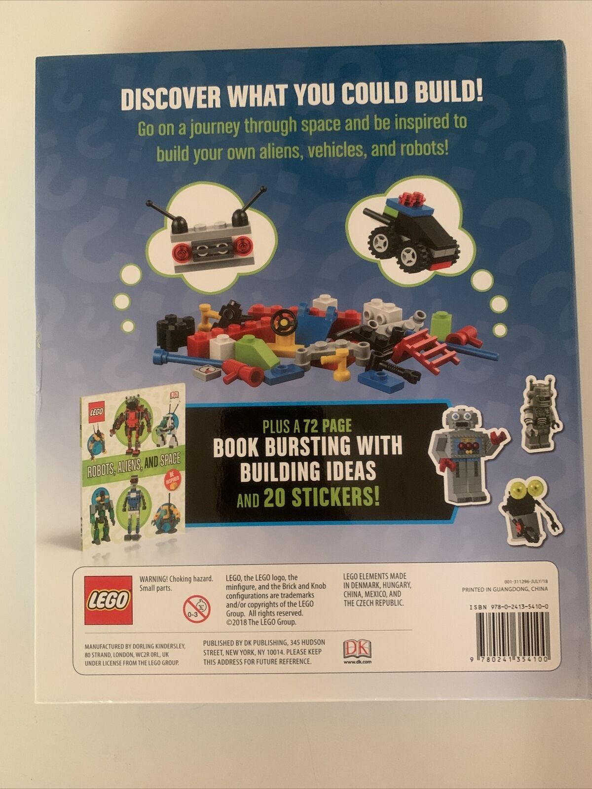 LEGO What Will You Build - Robots, Aliens and Space Book & Lego Set