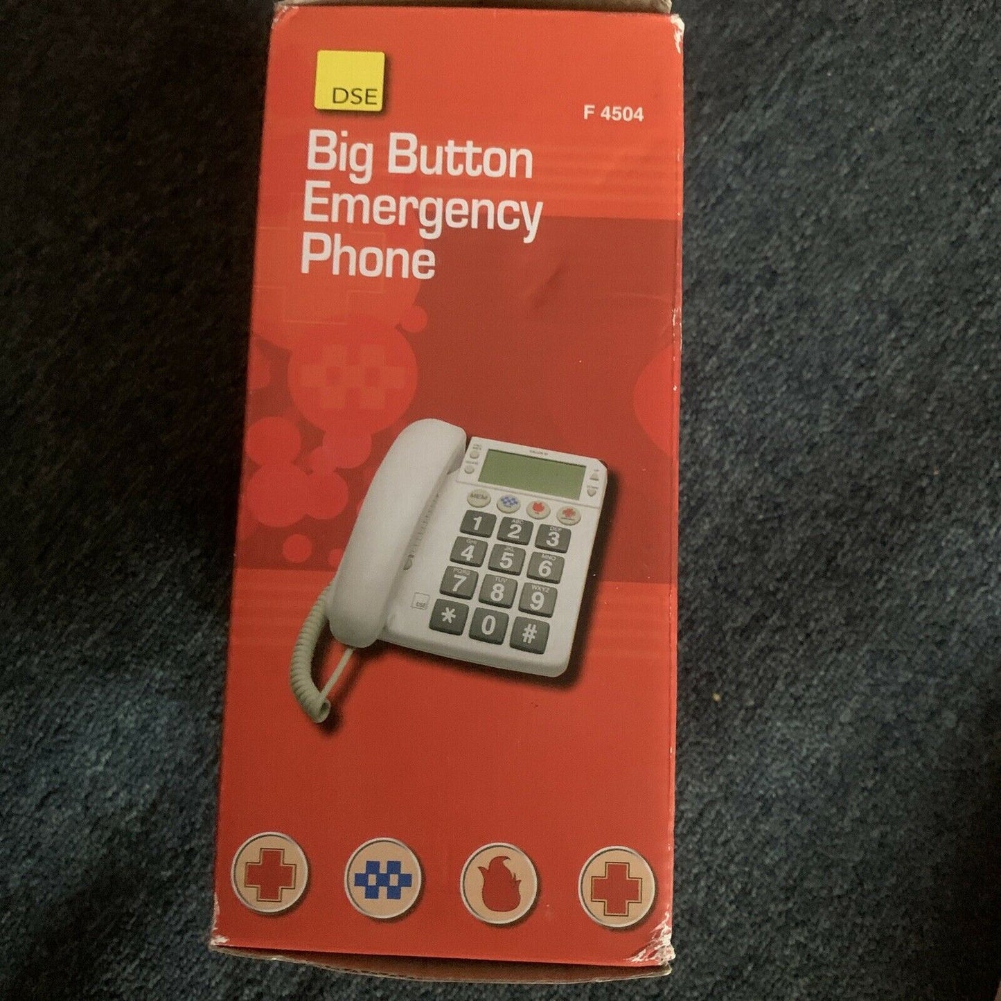 DSE Big Button Emergency Phone - Corded Landline Phone