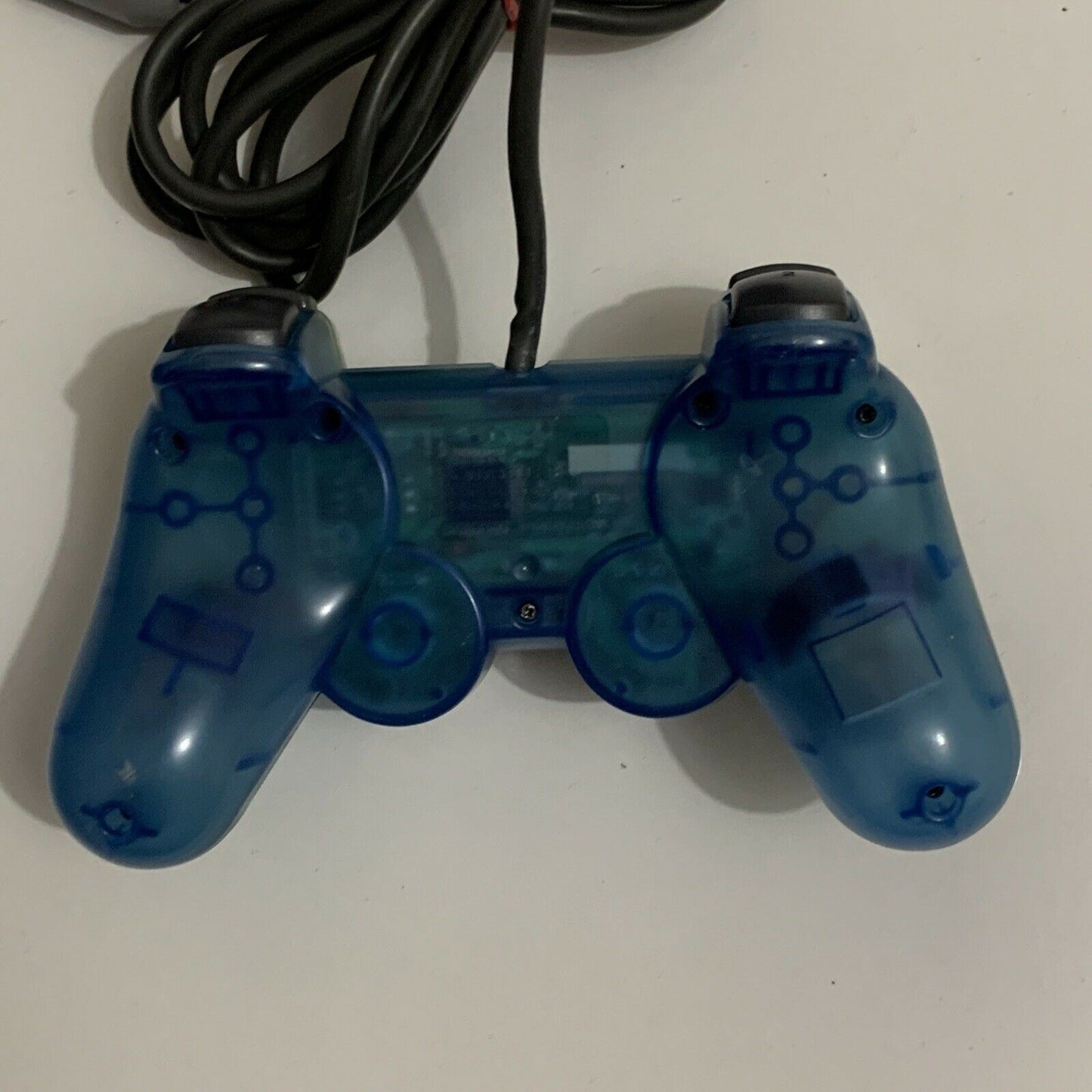 Sony Playstation 2 Analog Controller SCPH-1200 PS2 Transparent Clear Blue