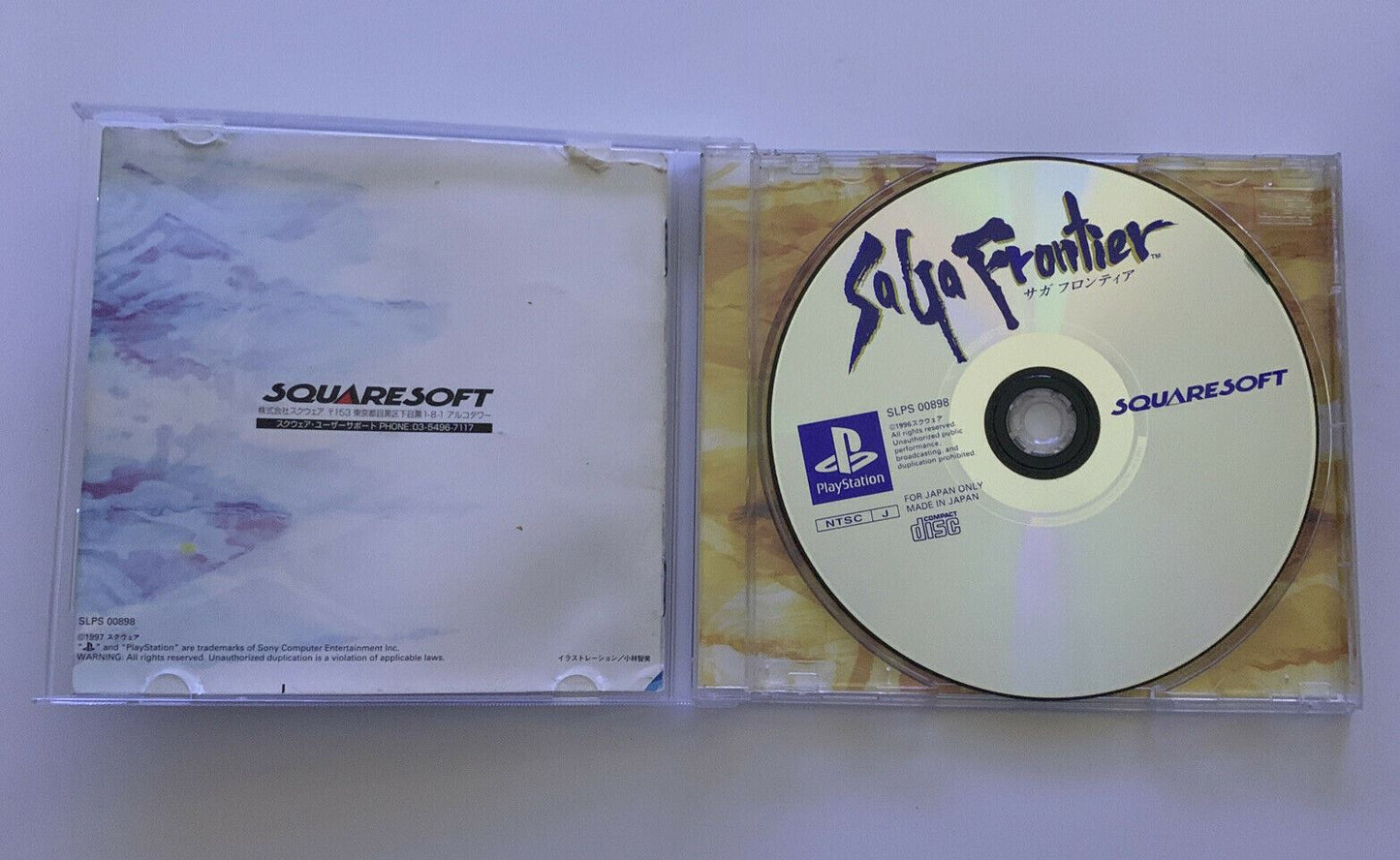 Saga Frontier - PlayStation PS1 NTSC-J Japan Squaresoft RPG Game