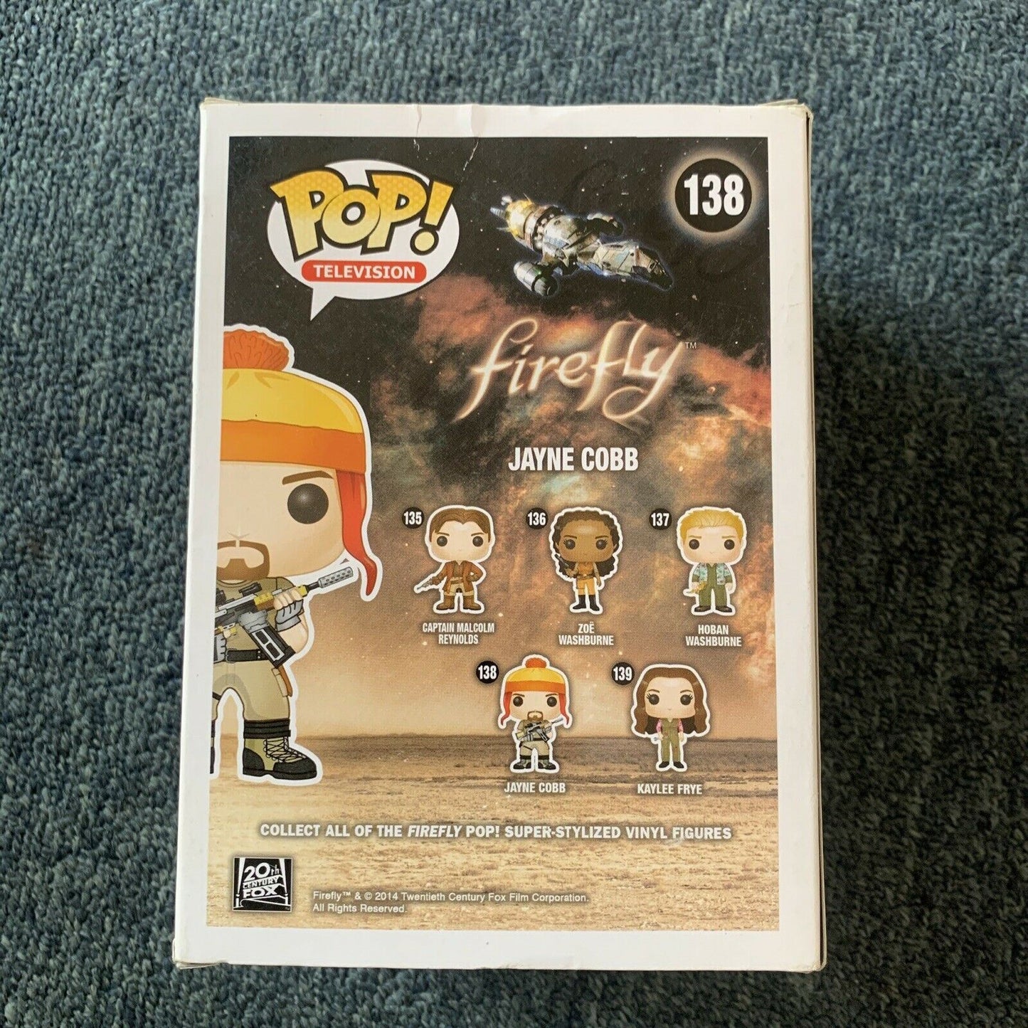 Firefly JAYNE COBB  #138 - Funko Pop Vinyl