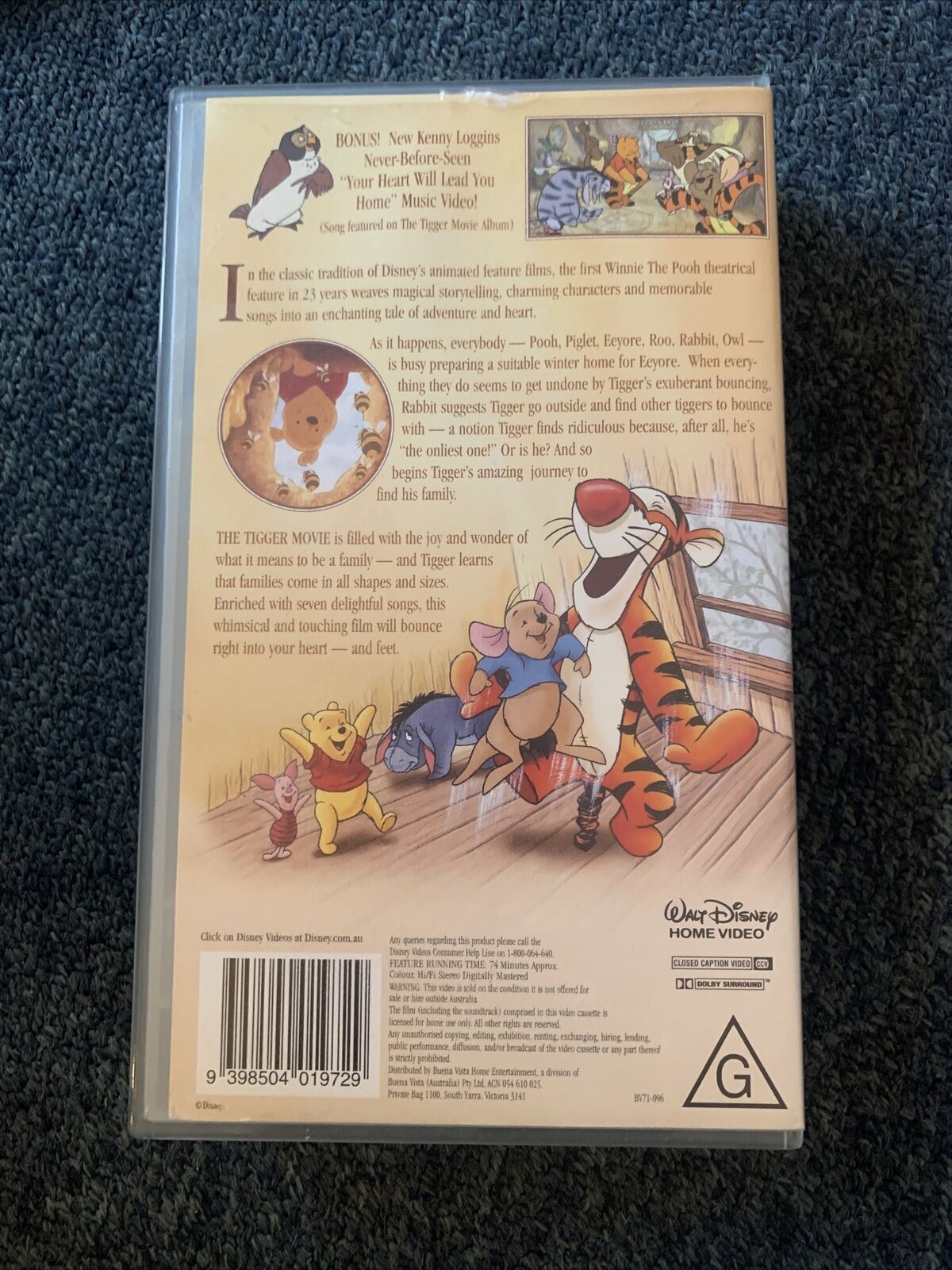 The Tigger Movie - Walt Disney Collection - PAL VHS Video Tape Winnie The Pooh