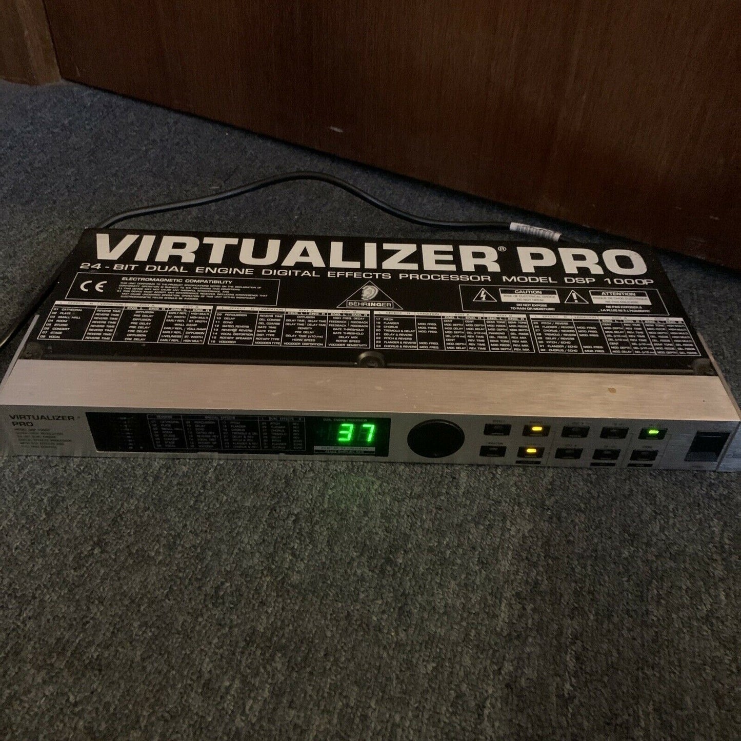 Behringer Virtualizer Pro DSP1000P Digital Effects Processor