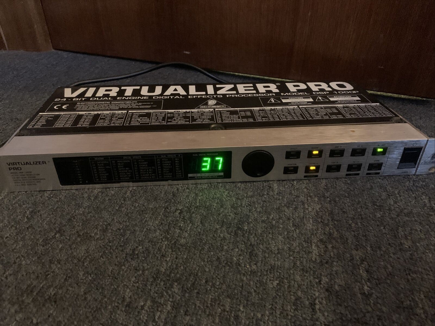 Behringer Virtualizer Pro DSP1000P Digital Effects Processor